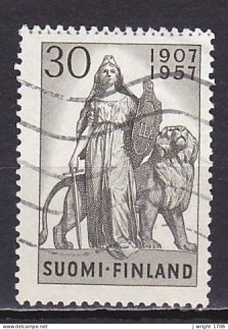 Finland, 1957, Finnish Parliament 50th Anniv, 30mk, USED - Used Stamps