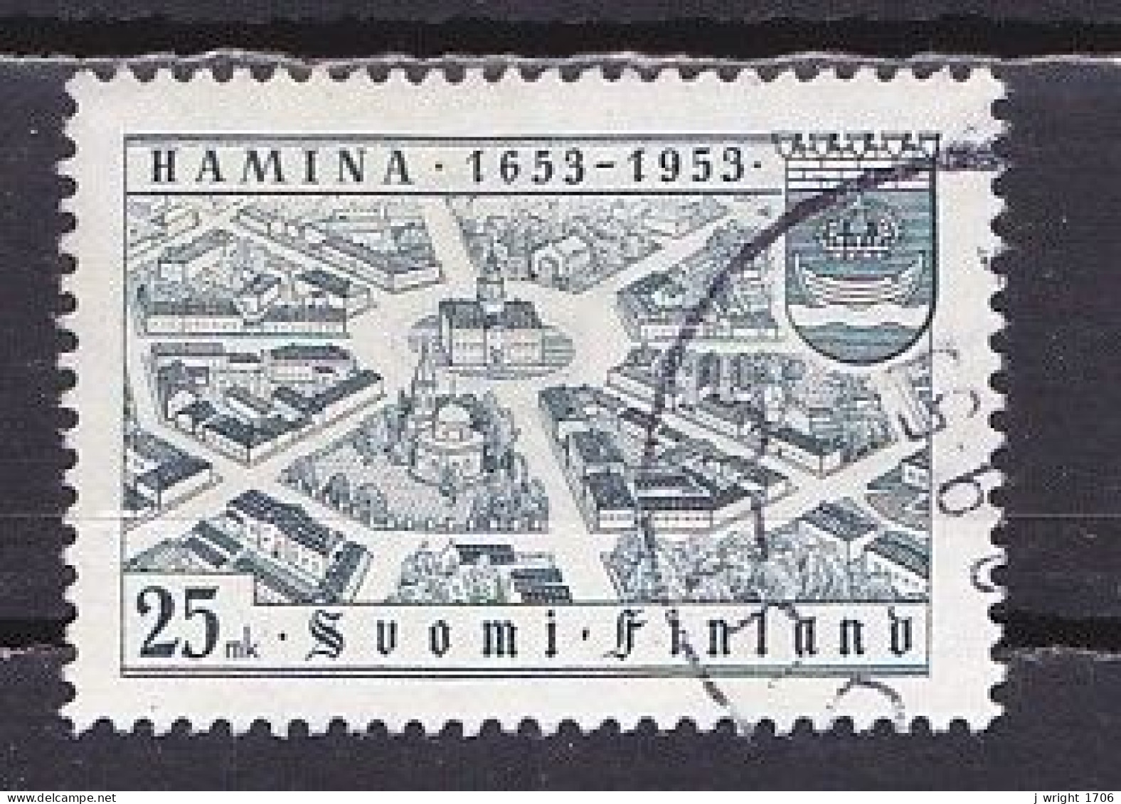 Finland, 1953, Hamina/Fredrikshamn 300th Anniv, 25mk, USED - Usati