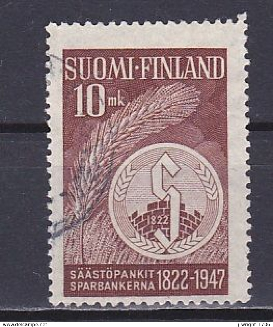 Finland, 1947, Savings Bank 125th Anniv, 10mk, USED - Oblitérés