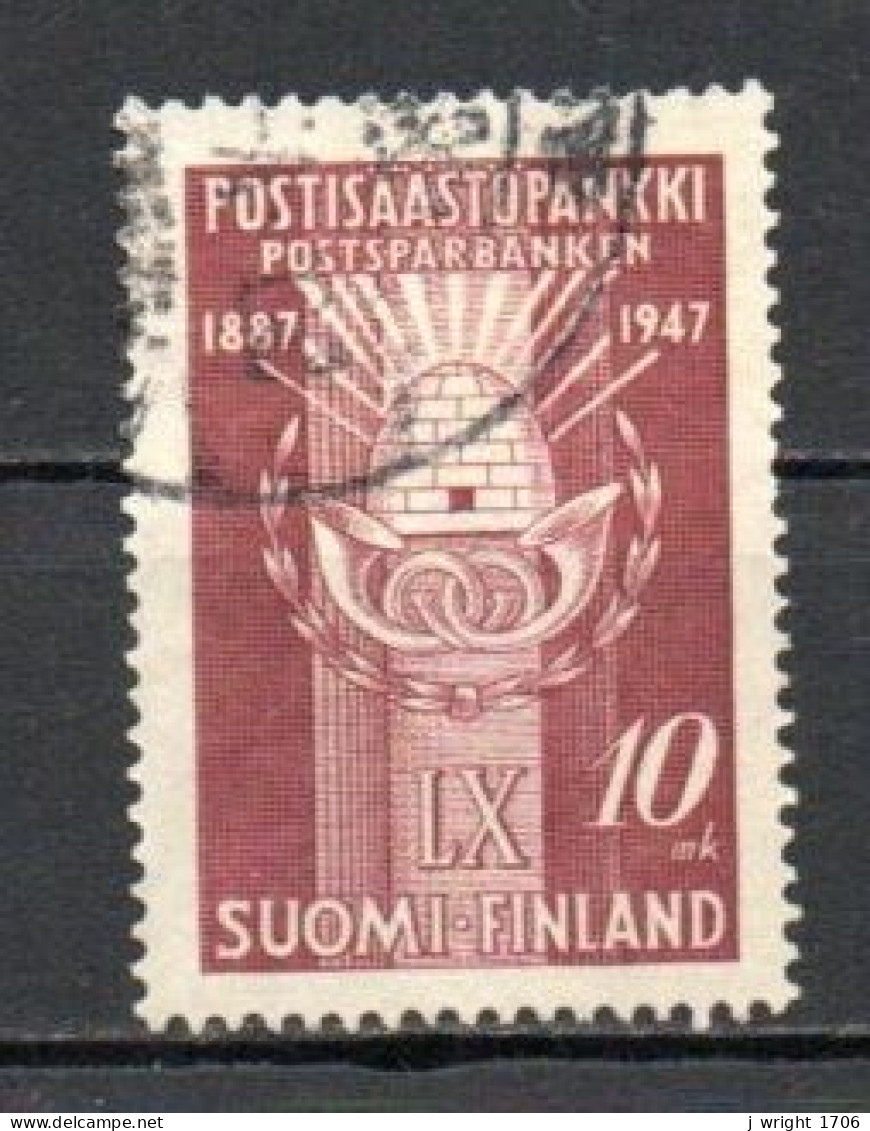 Finland, 1947, Savings Bank 125th Anniv, 10mk, USED - Used Stamps