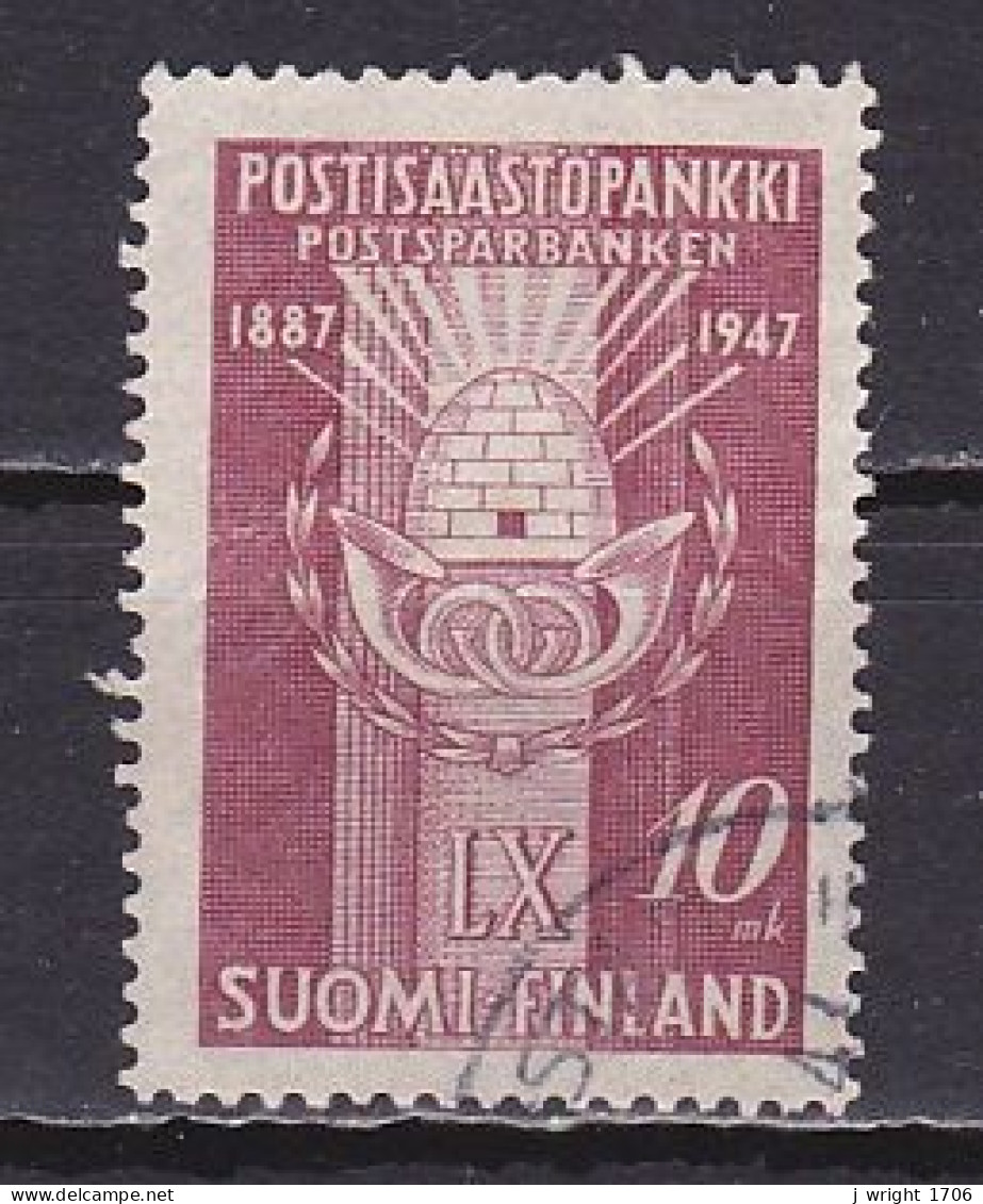 Finland, 1947, Postal Savings Bank 60th Anniv, 10mk, USED - Oblitérés