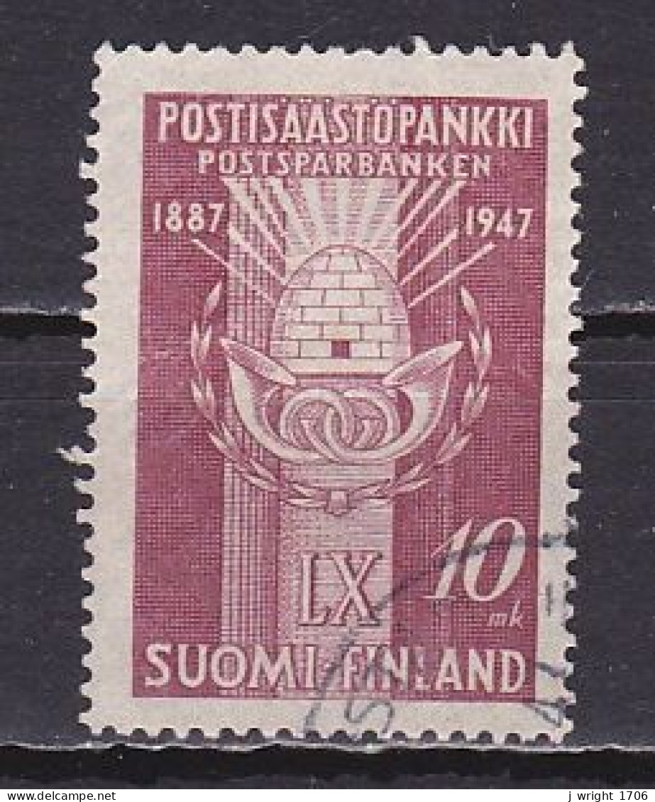 Finland, 1947, Postal Savings Bank 60th Anniv, 10mk, USED - Gebruikt
