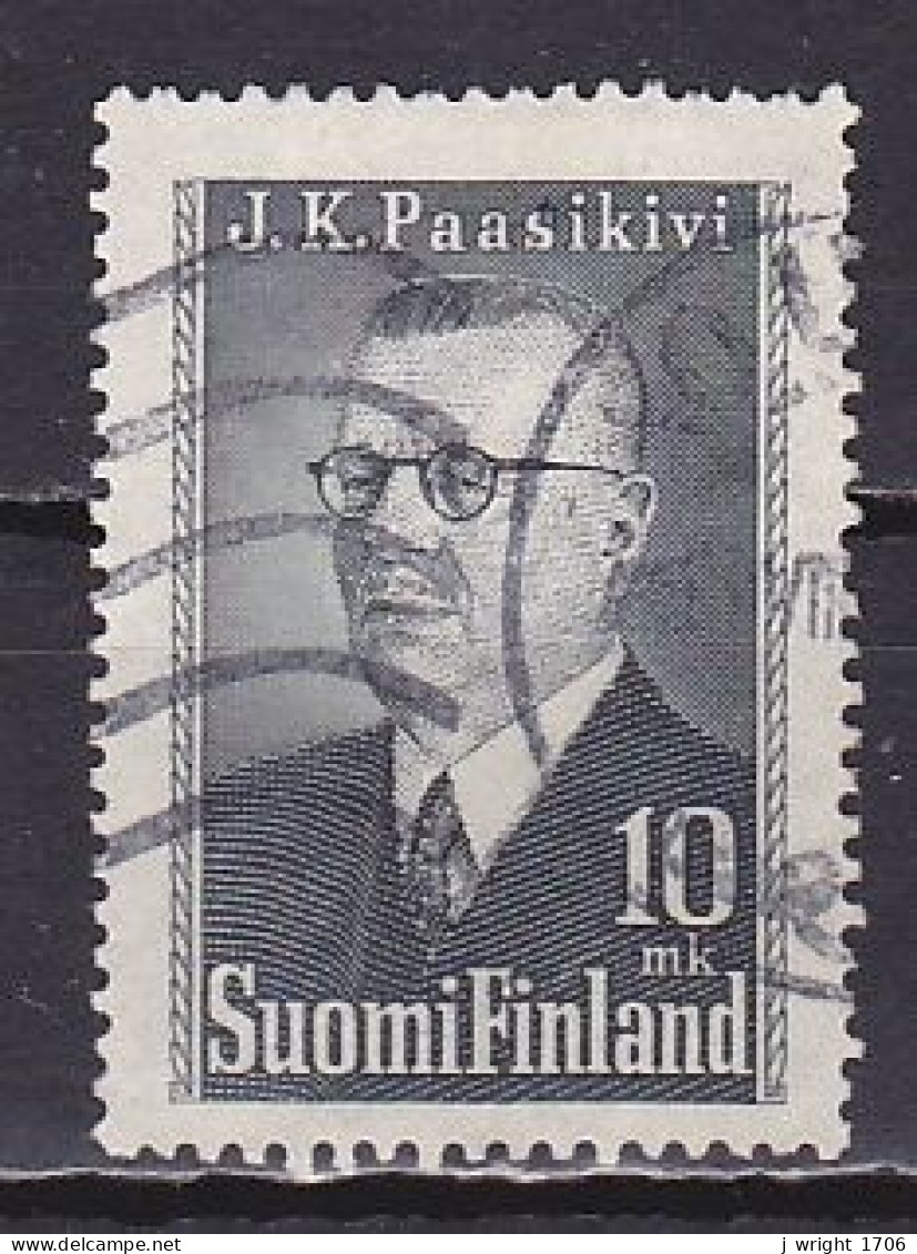 Finland, 1947, Pres. Juho H Paasikivi, 10mk, USED - Gebruikt