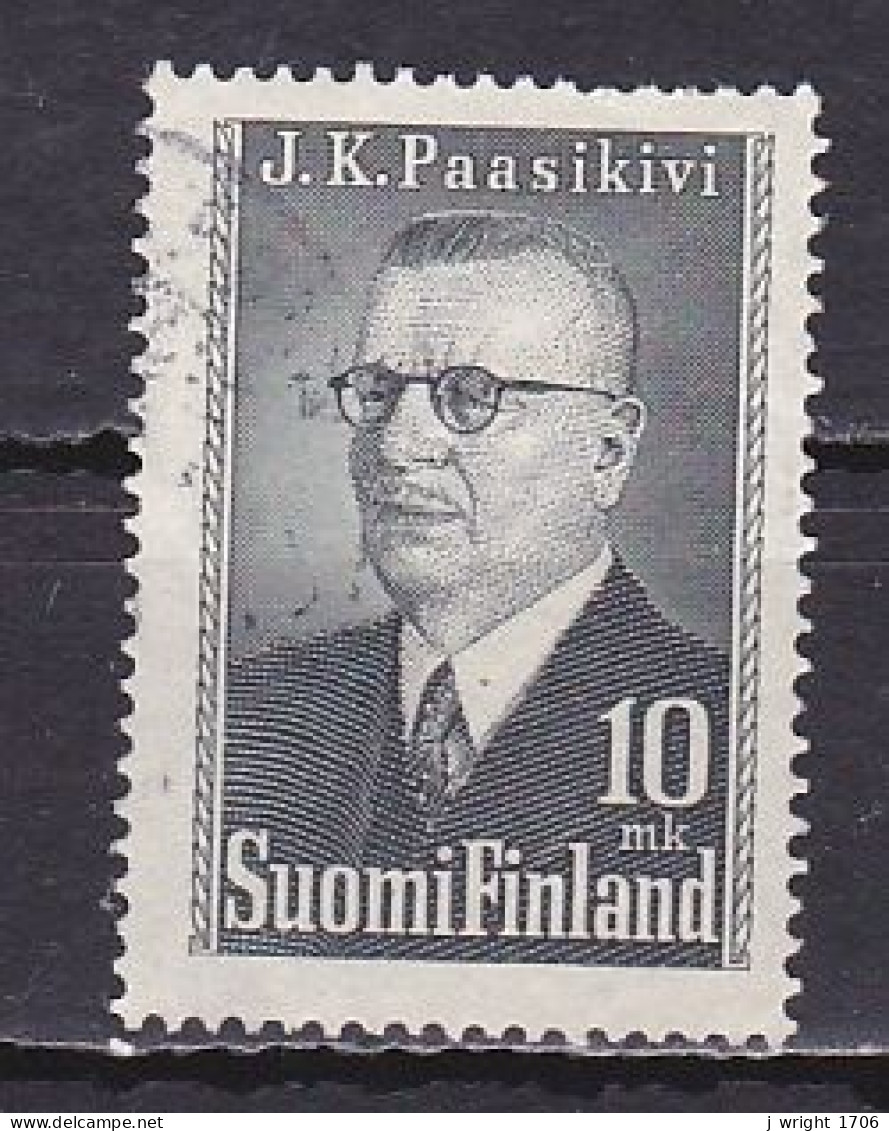 Finland, 1947, Pres. Juho H Paasikivi, 10mk, USED - Oblitérés