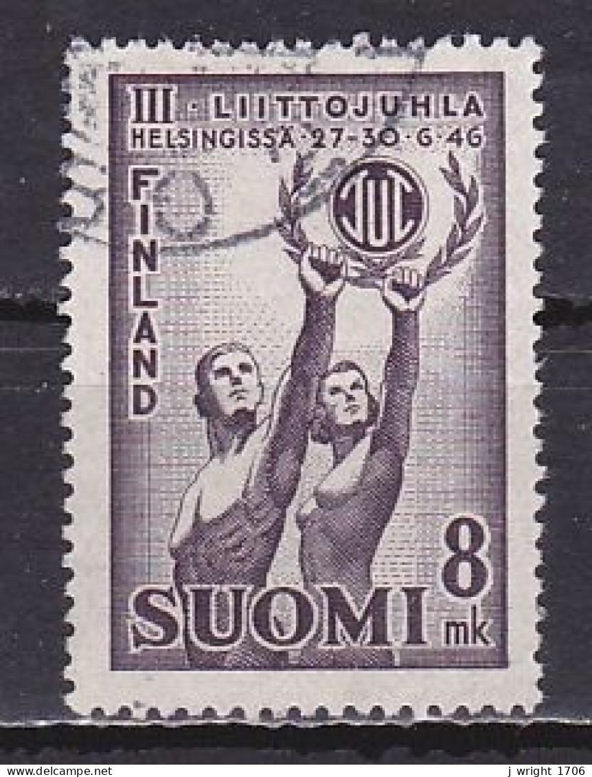 Finland, 1946, National Sports Festival, 8mk, USED - Used Stamps