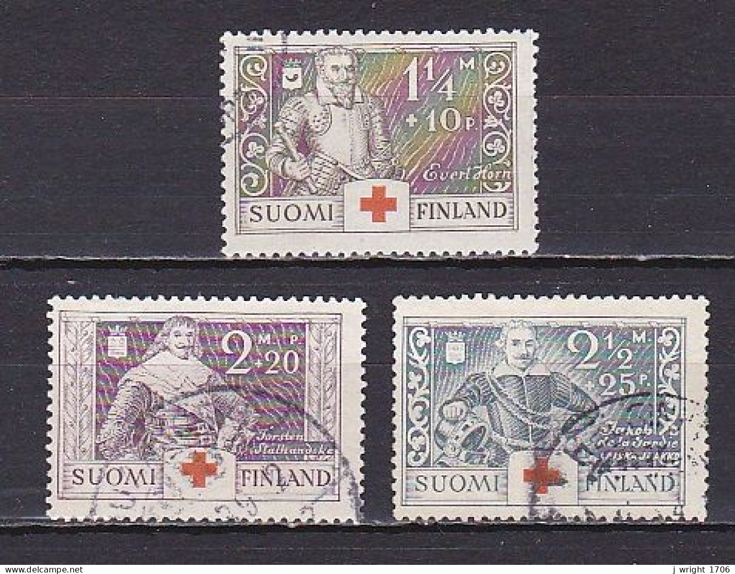 Finland, 1934, Red Cross Fund, Set, USED - Gebraucht