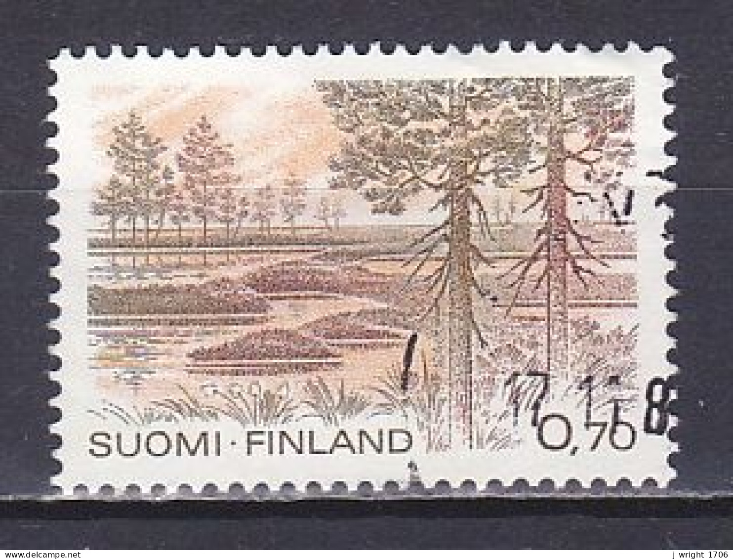 Finland, 1981, National Parks/Kauhaneva Marsh, 0.70mk, USED - Usati