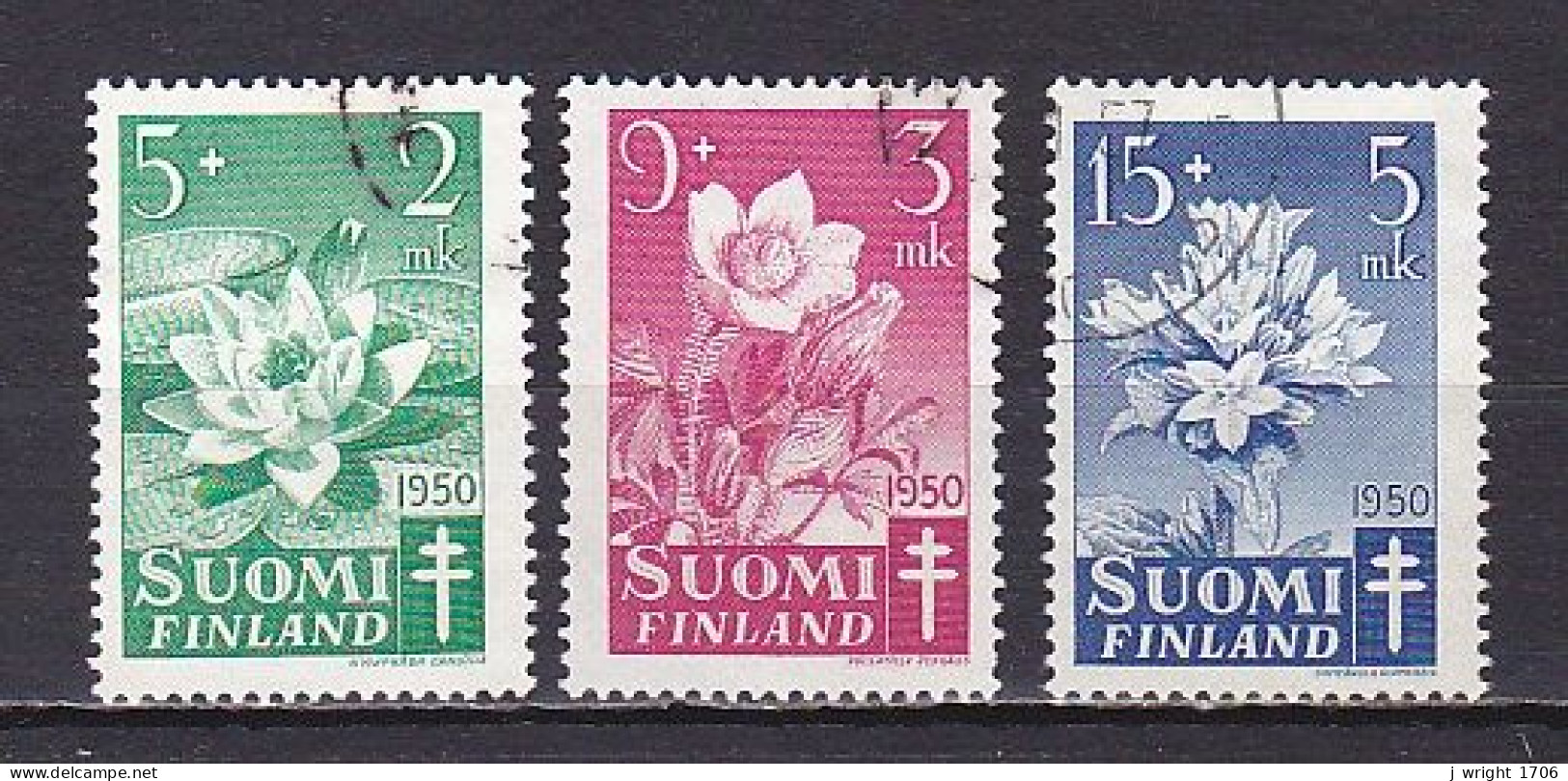 Finland, 1950, Prevention Of Tuberculosis, Set, USED - Usados