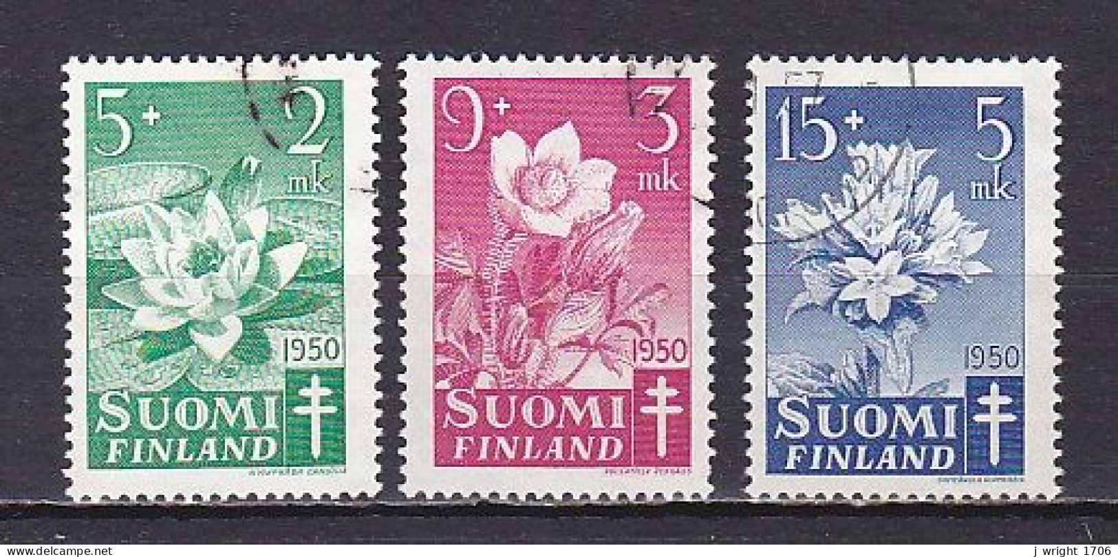 Finland, 1950, Prevention Of Tuberculosis, Set, USED - Gebruikt