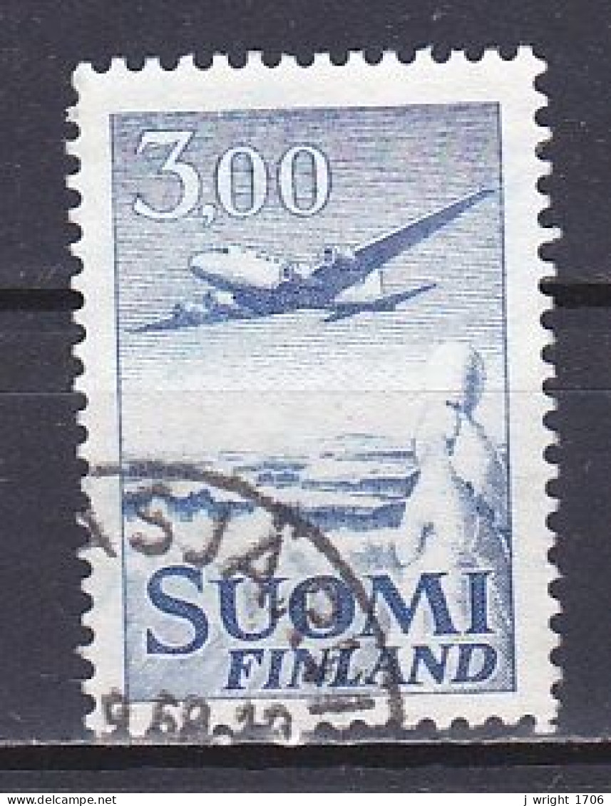 Finland, 1963, Douglas DC-6/Dense Lines, 3.00mk, USED - Usati