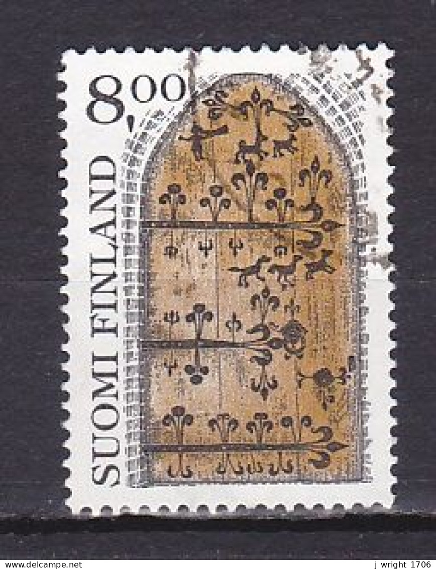 Finland, 1983, Folk Art/Hollola Church Door, 8.00mk, USED - Gebruikt