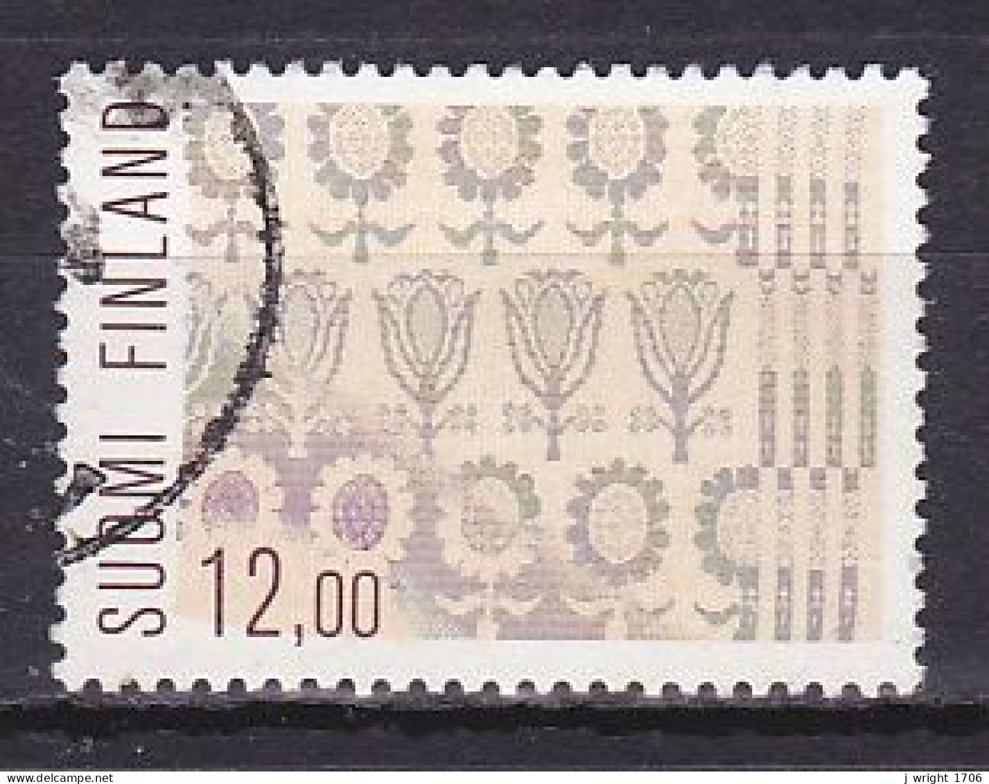 Finland, 1984, Folk Art/Damask Cloth,12.00mk, USED - Used Stamps