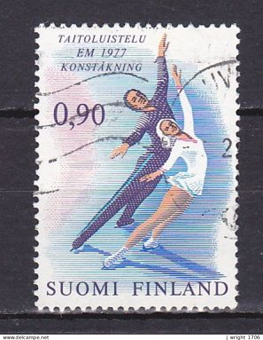 Finland, 1977, European Figureskating Championships, 0.90mk, USED - Gebruikt