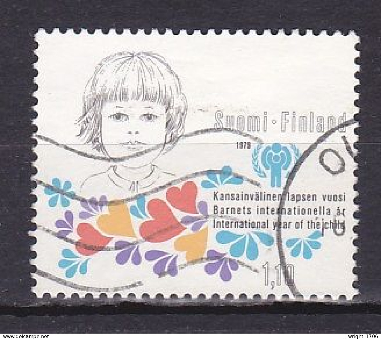 Finland, 1979, International Year Of The Child, 1.10mk, USED - Used Stamps