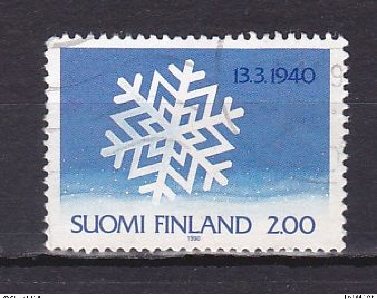 Finland, 1990, End Of Winter War 50th Anniv, 2.00mk, USED - Usati