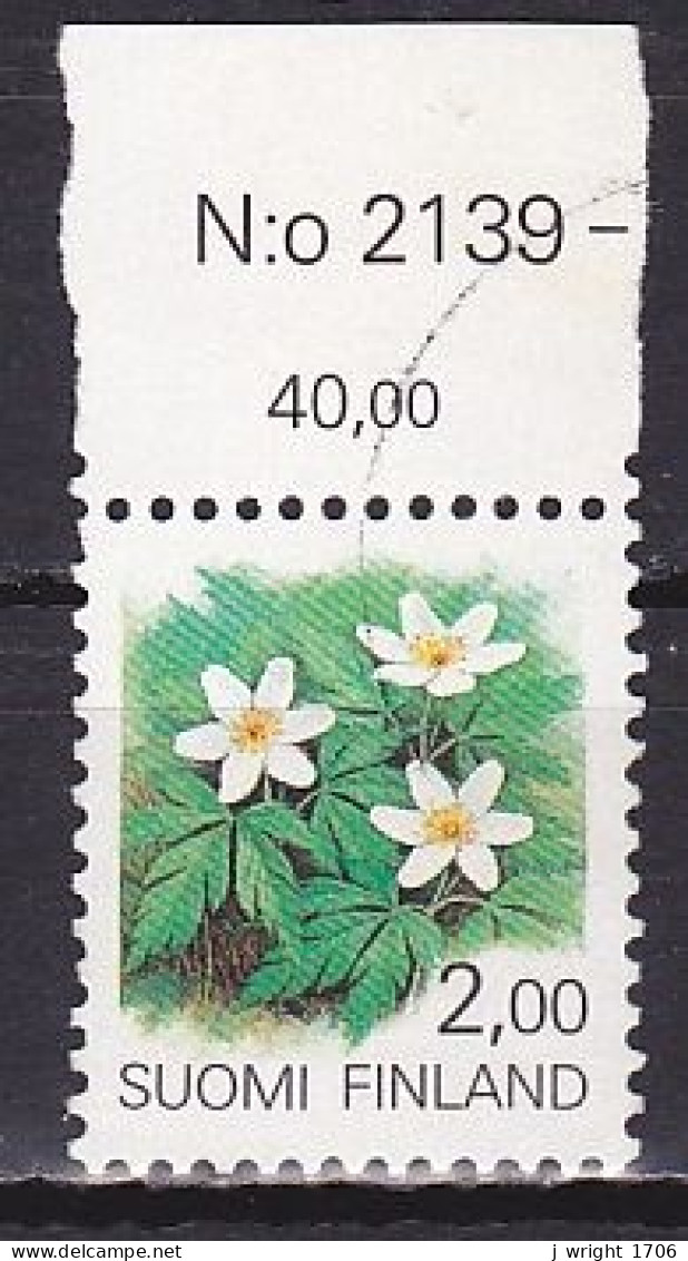 Finland, 1990, Regional Flowers/Wood Anemone, 2.00mk, USED - Used Stamps