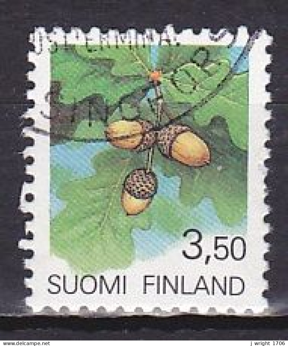 Finland, 1991, Regional Flowers/Oak, 3.50mk, USED - Used Stamps