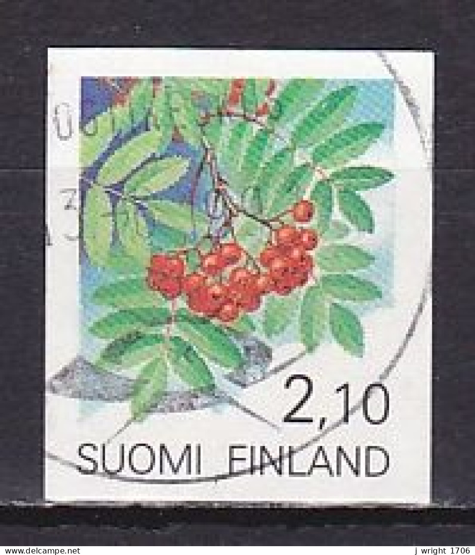 Finland, 1991, Regional Flowers/Rowan, 2.10mk/Imperf, USED - Used Stamps