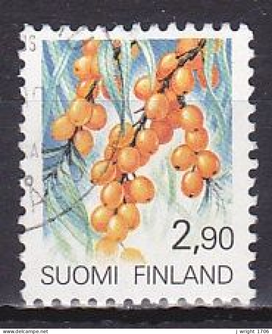 Finland, 1991, Regional Flowers/Sea-buckthorn, 2.90mk, USED - Usati