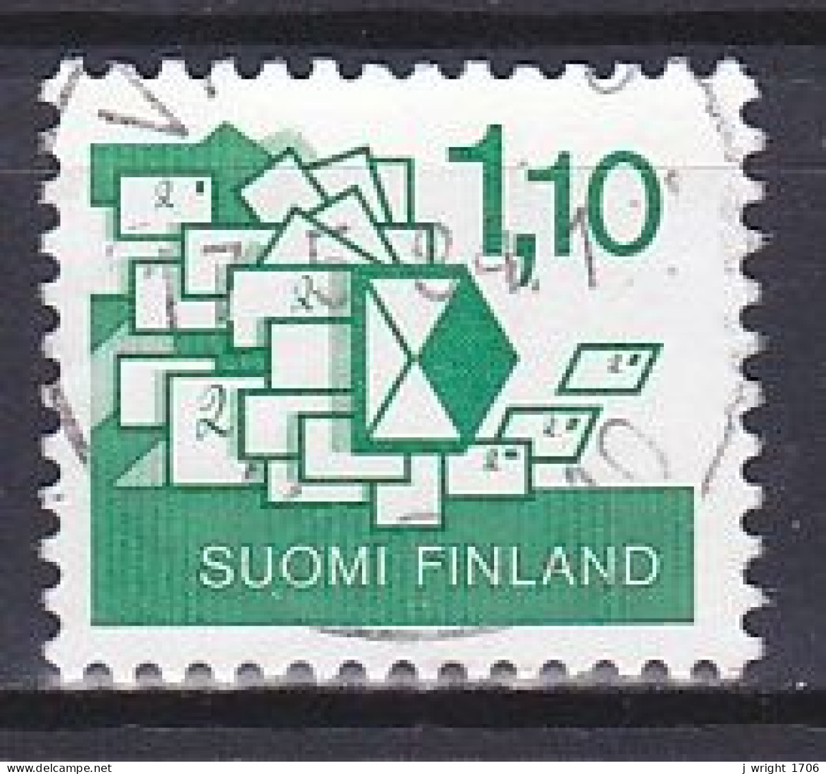 Finland, 1984, Second Class Letter, 1.10mk, USED - Used Stamps