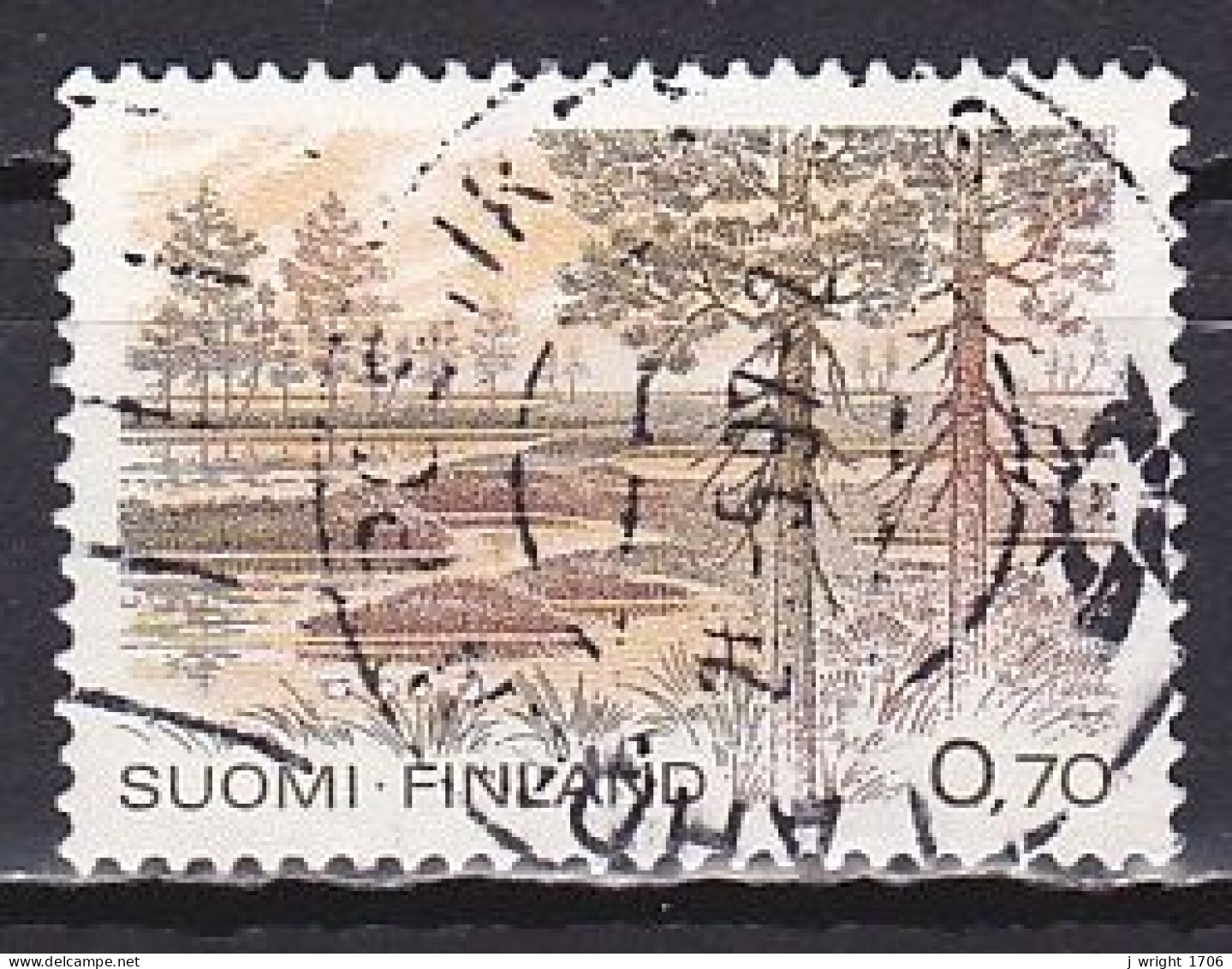 Finland, 1981, National Parks/Kauhaneva Marsh, 0.70mk, USED - Oblitérés