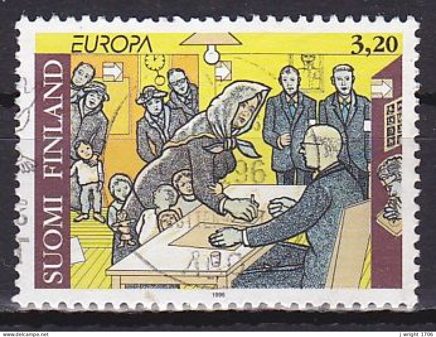 Finland, 1996, Europa CEPT, 3.20mk, USED - Gebruikt