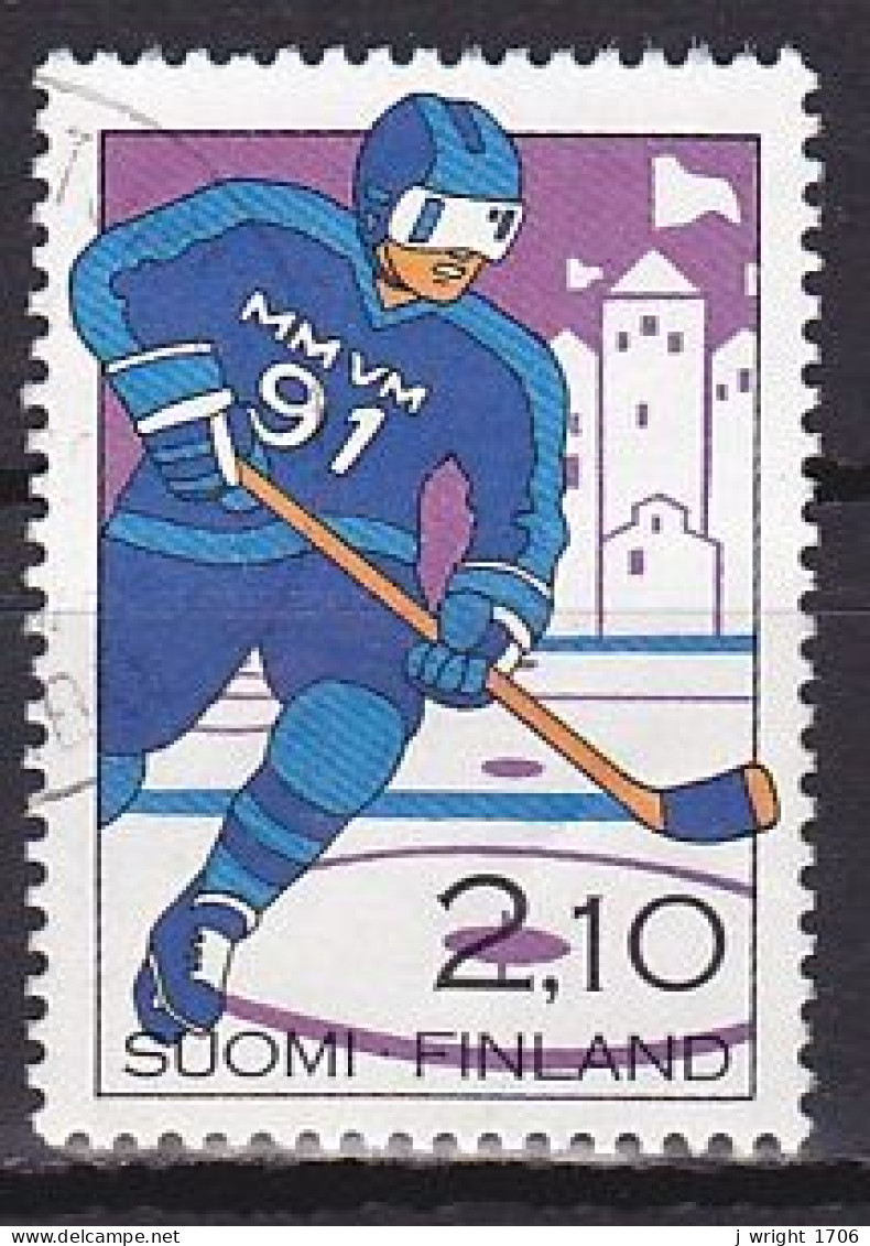 Finland, 1991, World Hockey Championships, 2.10mk, USED - Usados