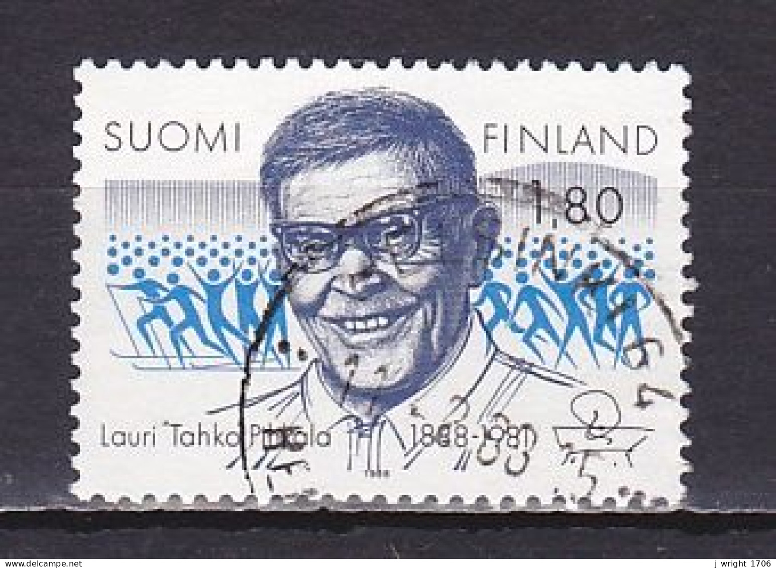 Finland, 1988, Lauri Pihkala, 1.80mk, USED - Gebruikt