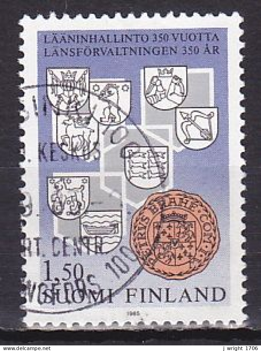 Finland, 1985, Provincial Administration 350th Anniv, 1.50mk, USED - Gebruikt