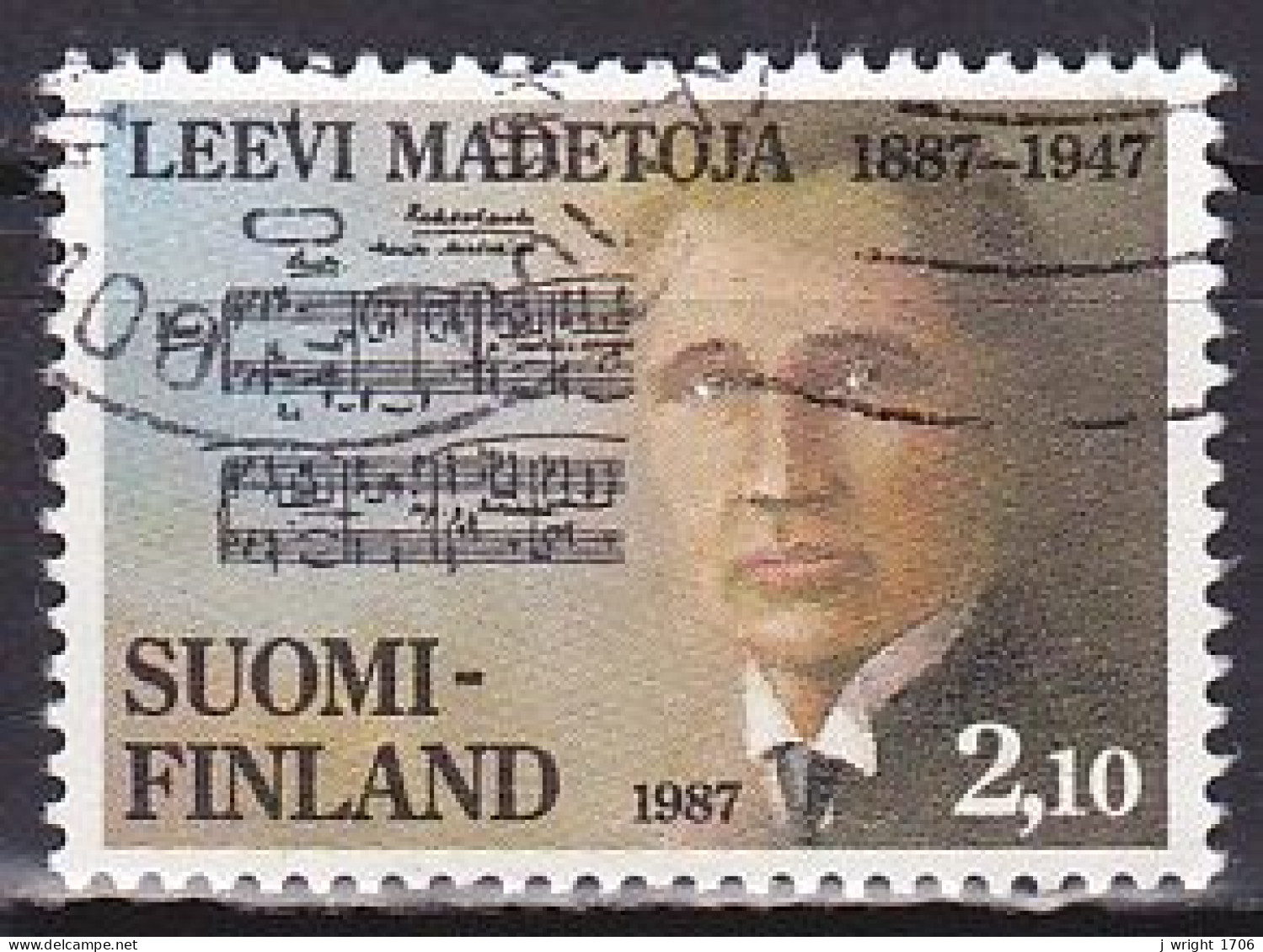 Finland, 1987, Leevi Madetoja, Set, USED - Used Stamps