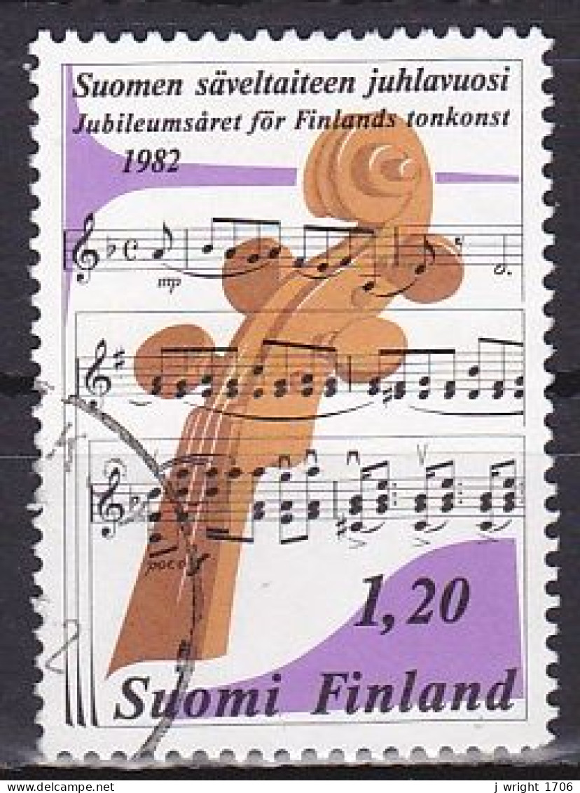 Finland, 1982, Sibelius Music Academy & Helsinki Orchestra, 1.20mk, USED - Used Stamps