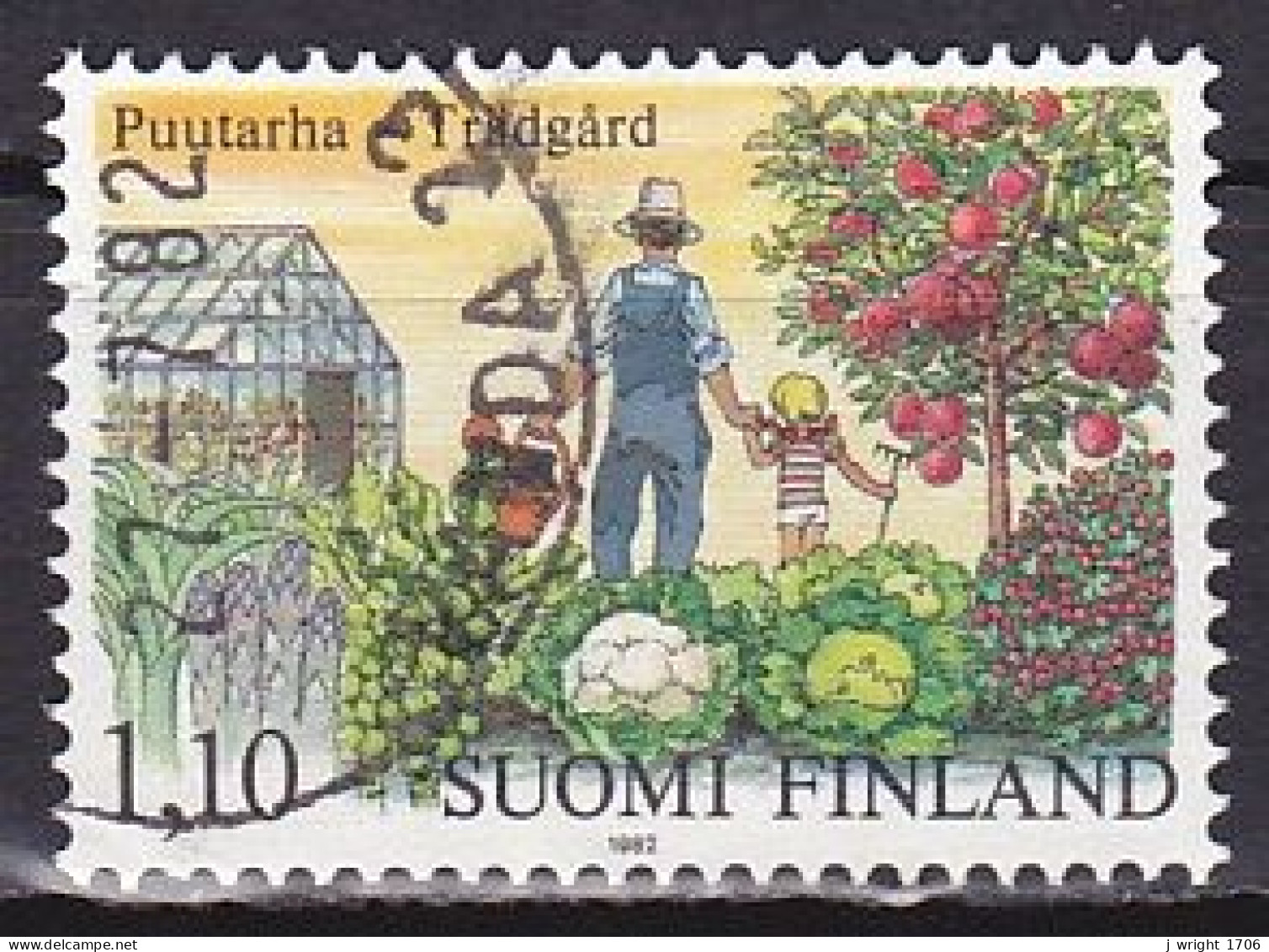 Finland, 1982, Gardening, 1.10mk, USED - Oblitérés