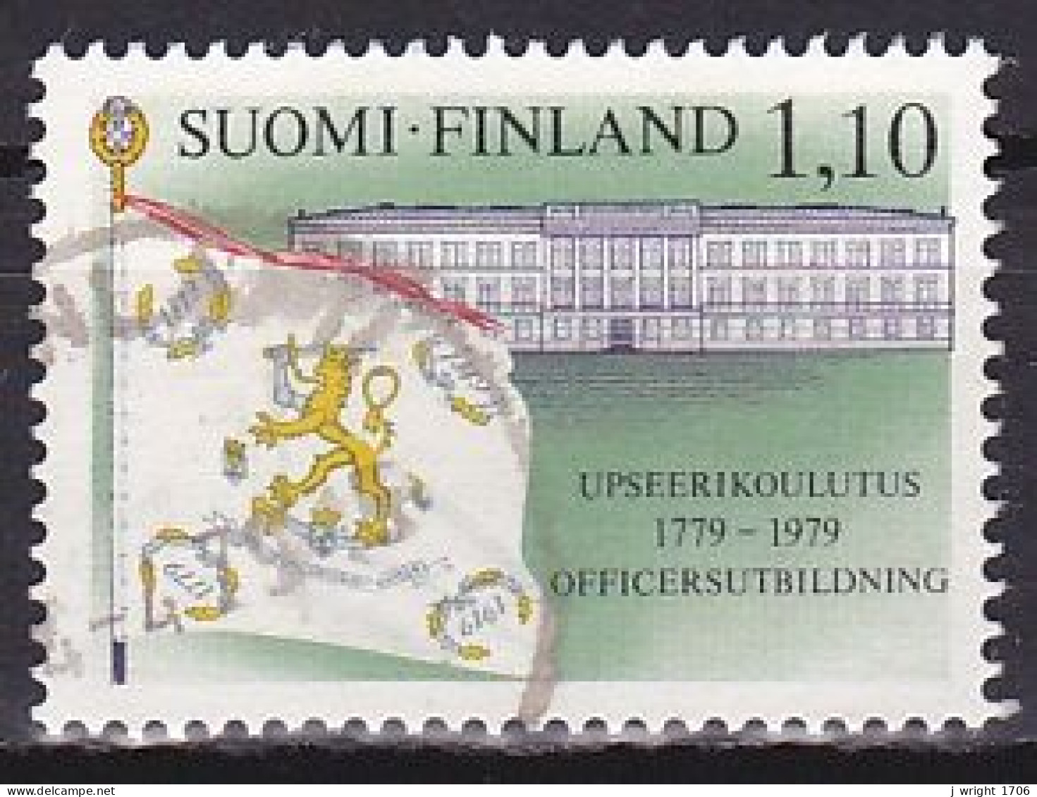 Finland, 1979, Officer Training 200th Anniv, 1.10mk, USED - Usados