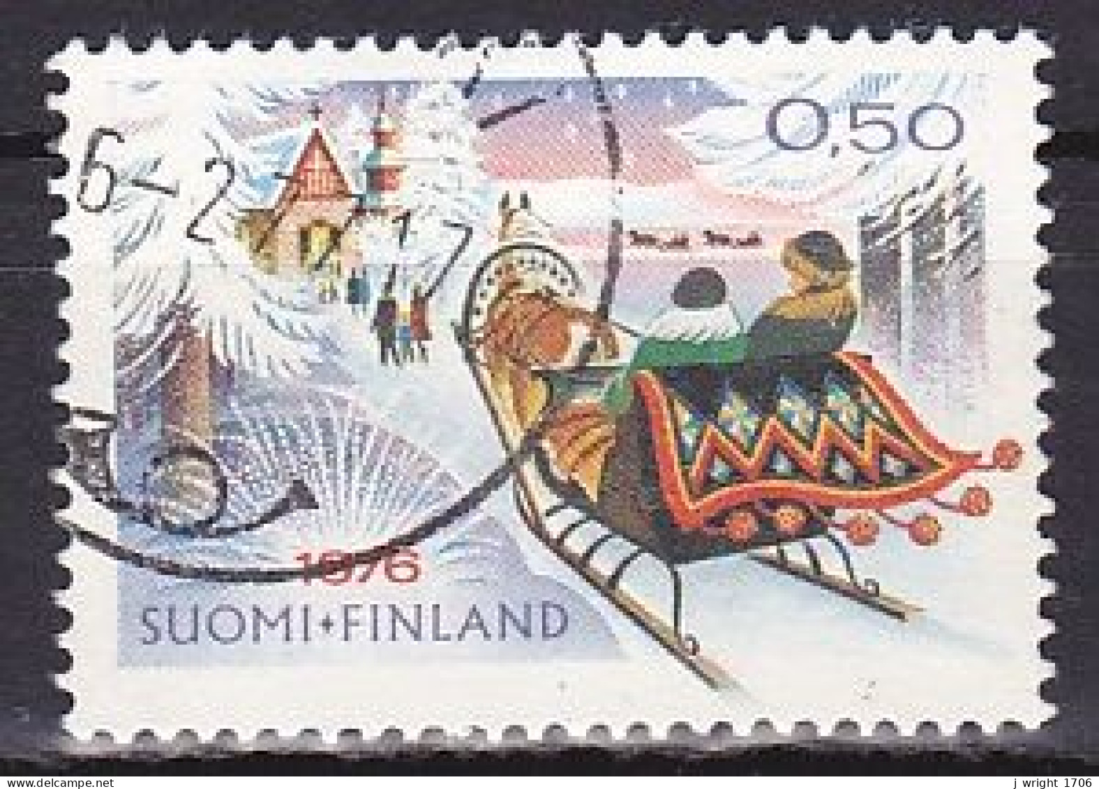 Finland, 1976, Christmas, 0.50mk, USED - Oblitérés