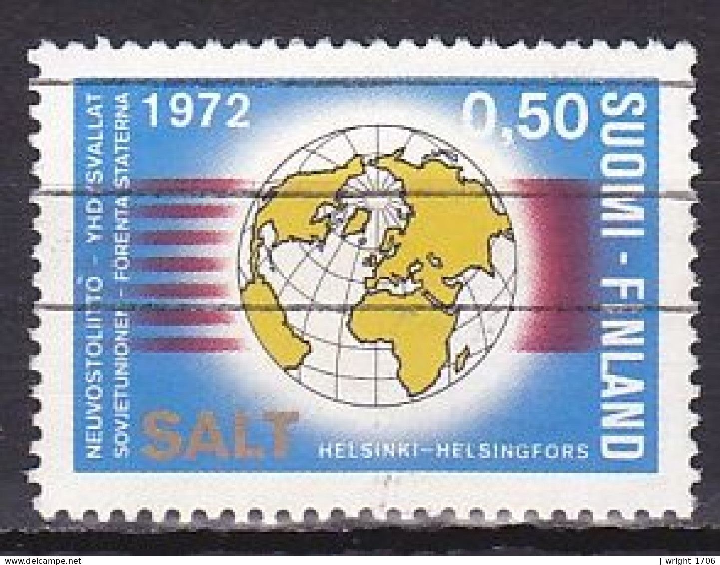 Finland, 1972, Strategic Arms Limitation Talks SALT, 0.50mk, USED - Gebruikt