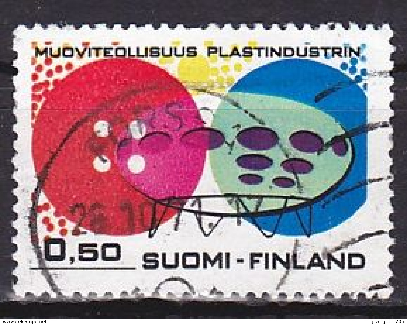 Finland, 1971, Plastic Industry, 0.50mk, USED - Used Stamps