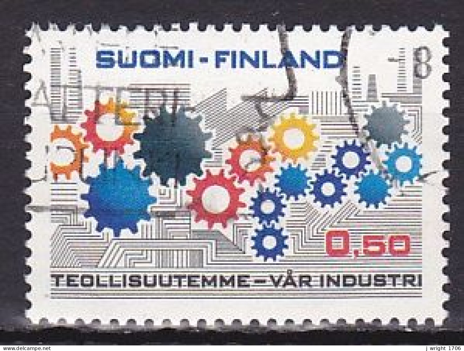 Finland, 1971, Finnish Industry, 0.50mk, USED - Used Stamps