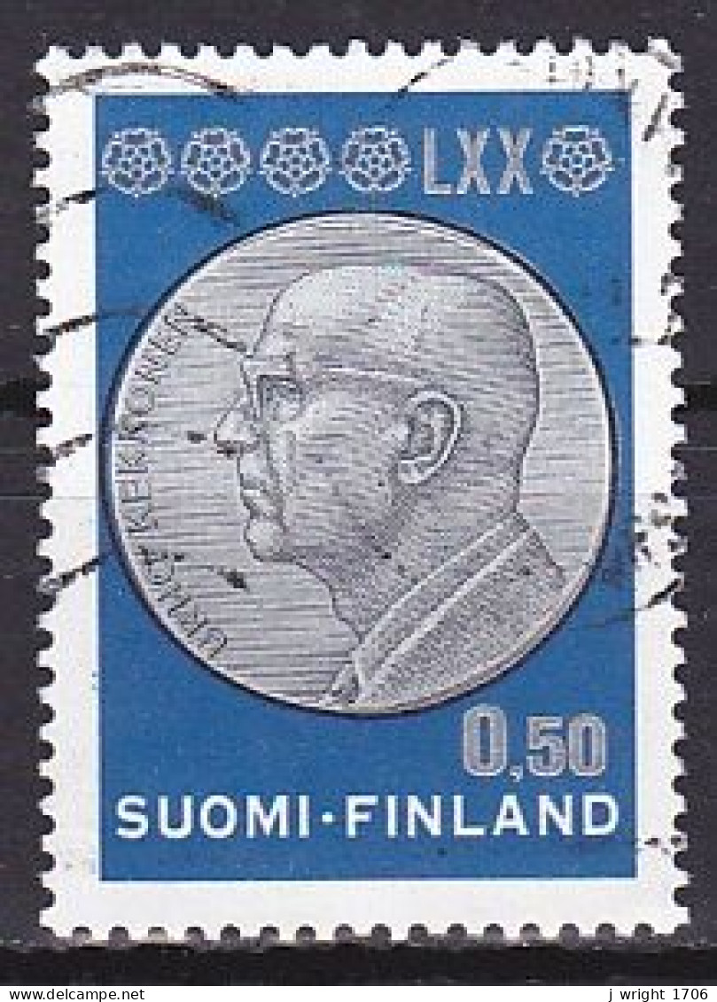 Finland, 1970, Urho Kekkonen, 0.50mk, USED - Oblitérés