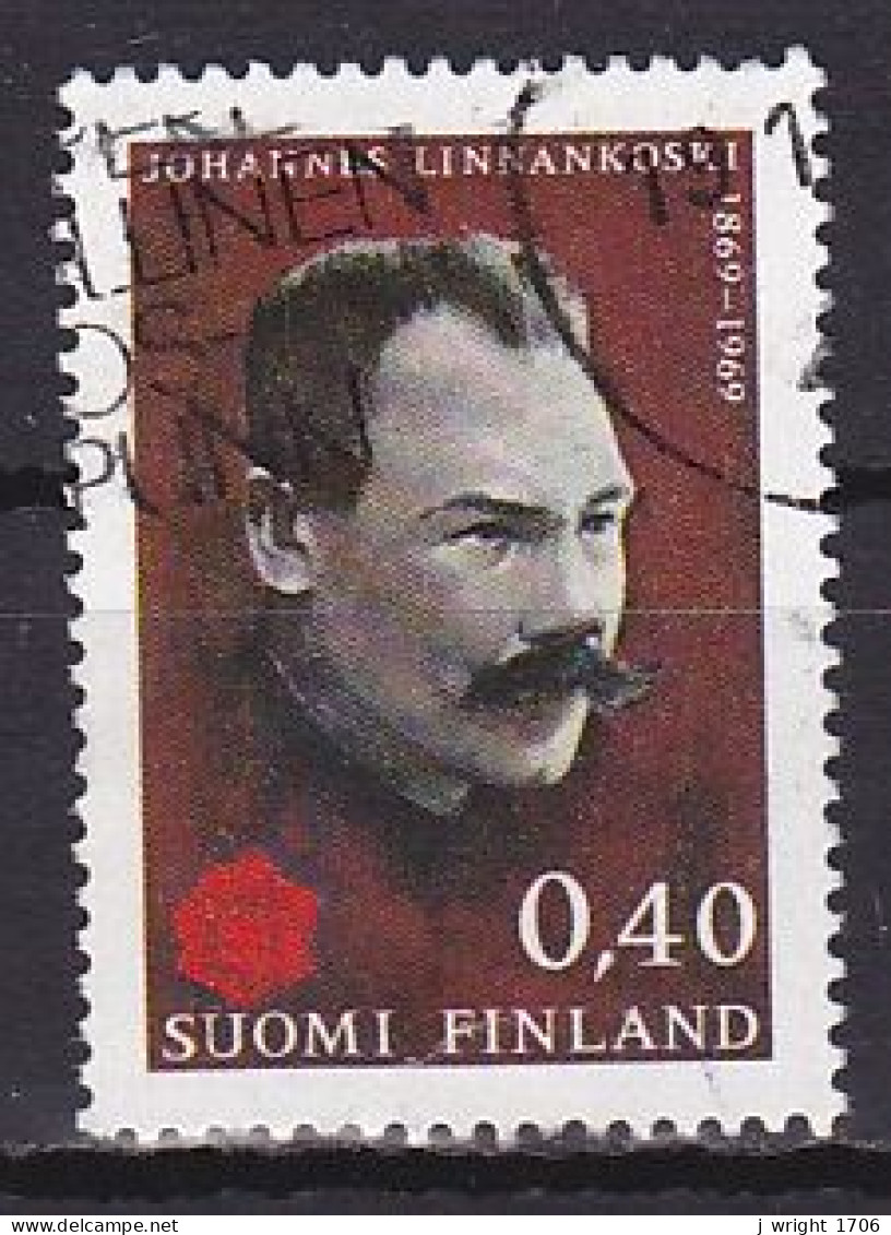 Finland, 1969, Johannes Linnankoski, 0.40mk, USED - Oblitérés