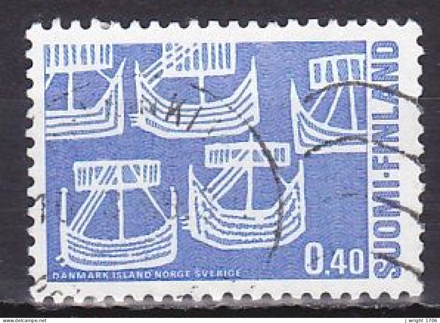 Finland, 1969, Nordic Co-operation Issue, 0.40mk, USED - Gebraucht