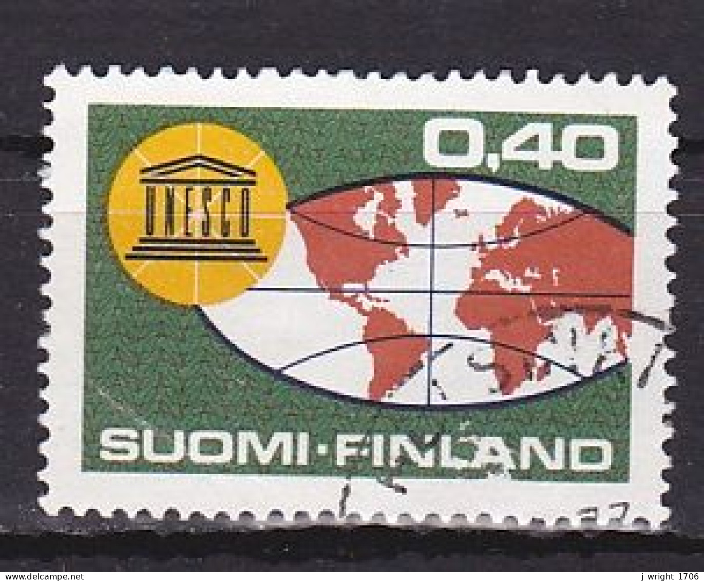 Finland, 1966, UNESCO 20th Anniv, 0.40mk, USED - Usati