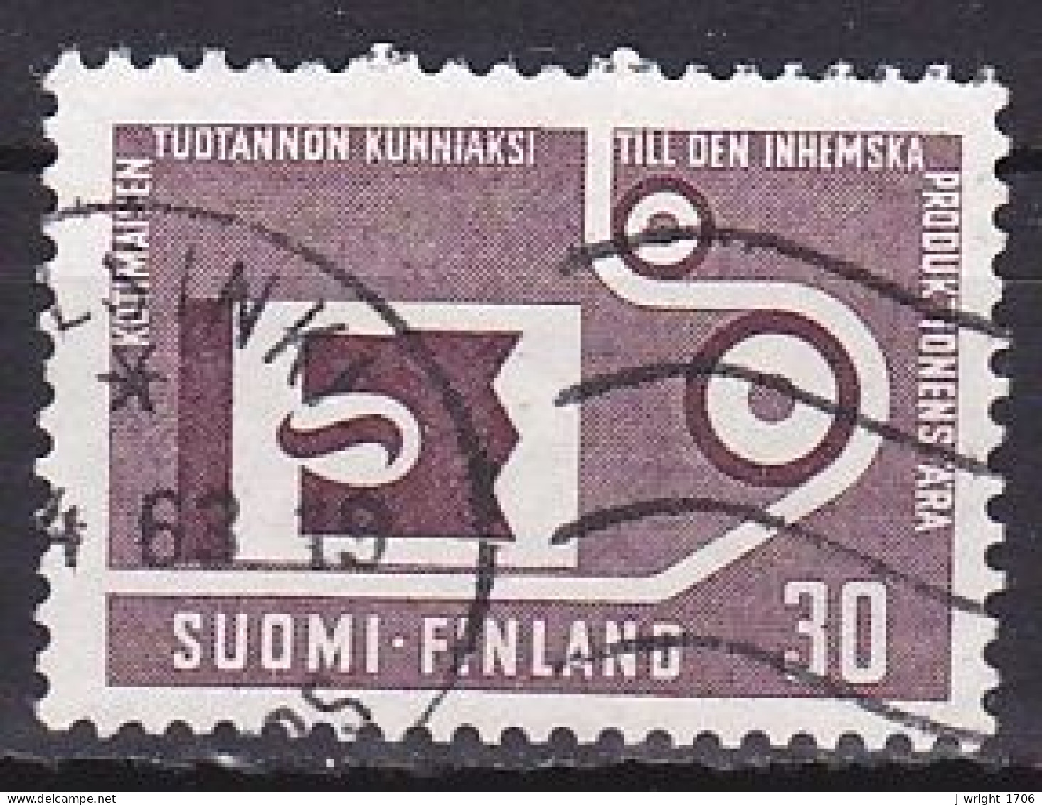 Finland, 1962, National Production, 30mk, USED - Oblitérés