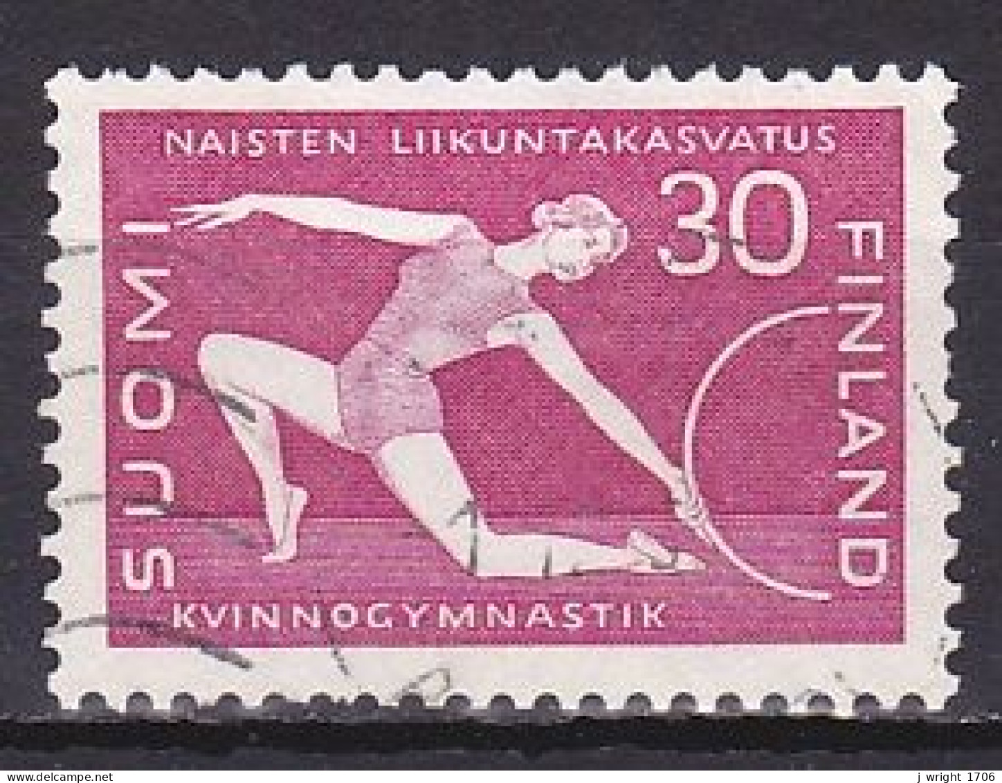 Finland, 1959, Women's Gymnastics, 30mk, USED - Used Stamps