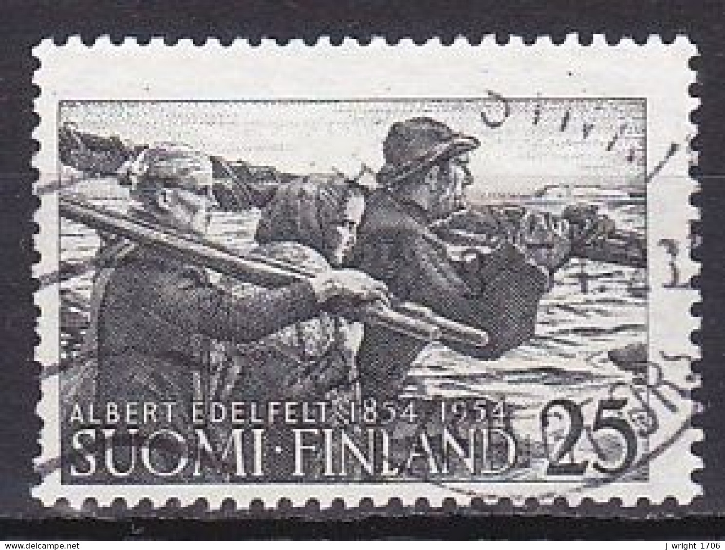 Finland, 1954, Albert Edelfelt, 25mk, USED - Used Stamps