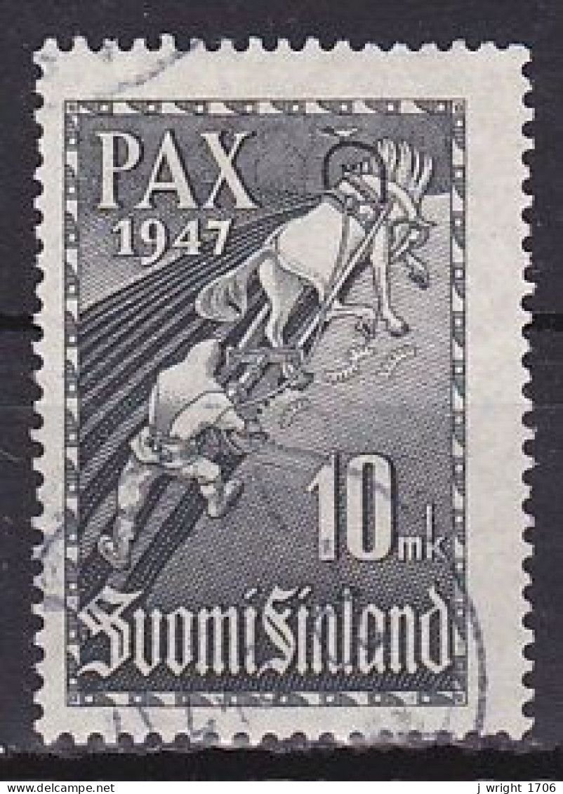 Finland, 1947, Peace Treaty, 10mk, USED - Oblitérés