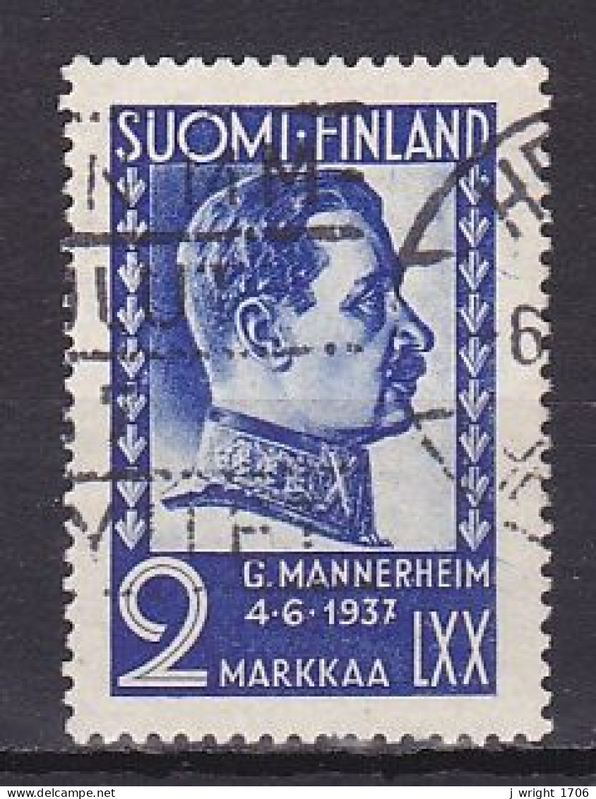 Finland, 1937, Field Marshal Mannerheim 70th Birthday, 2mk, USED - Usati