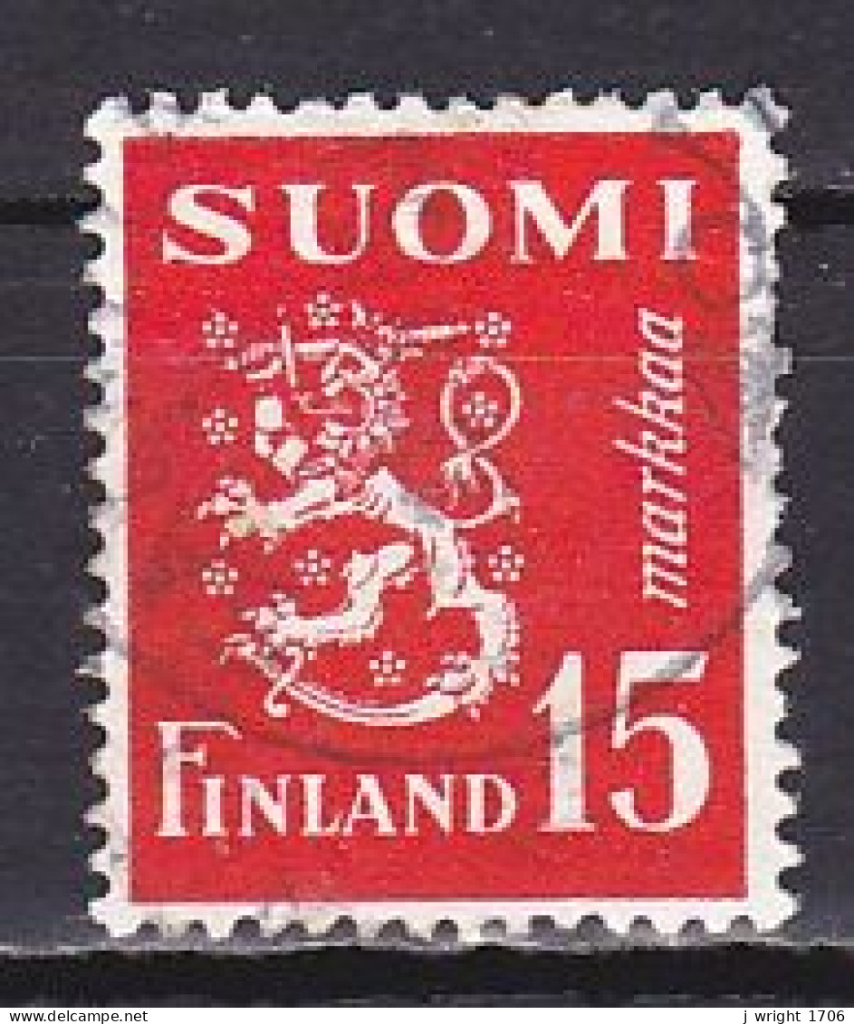 Finland, 1952, Lion, 15mk, USED - Oblitérés