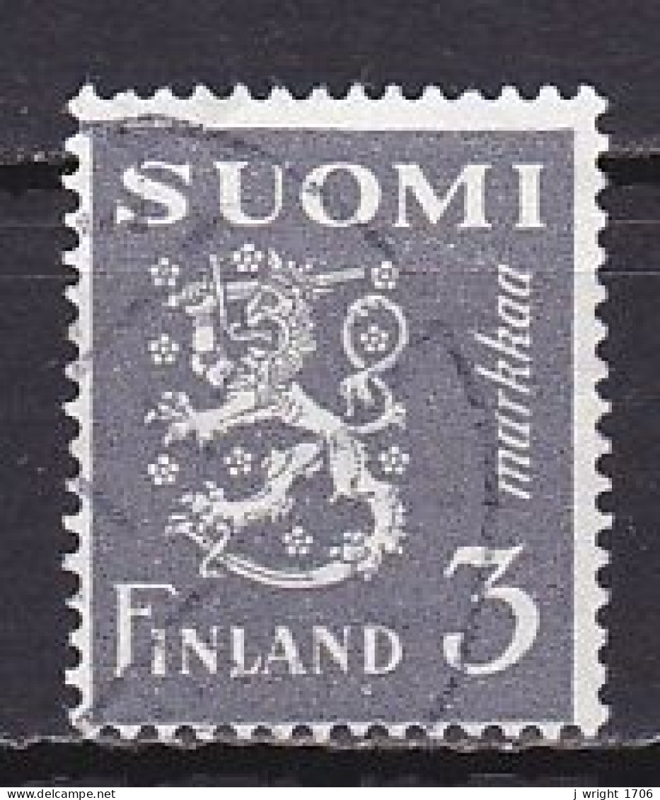 Finland, 1947, Lion, 3mk, USED - Gebruikt