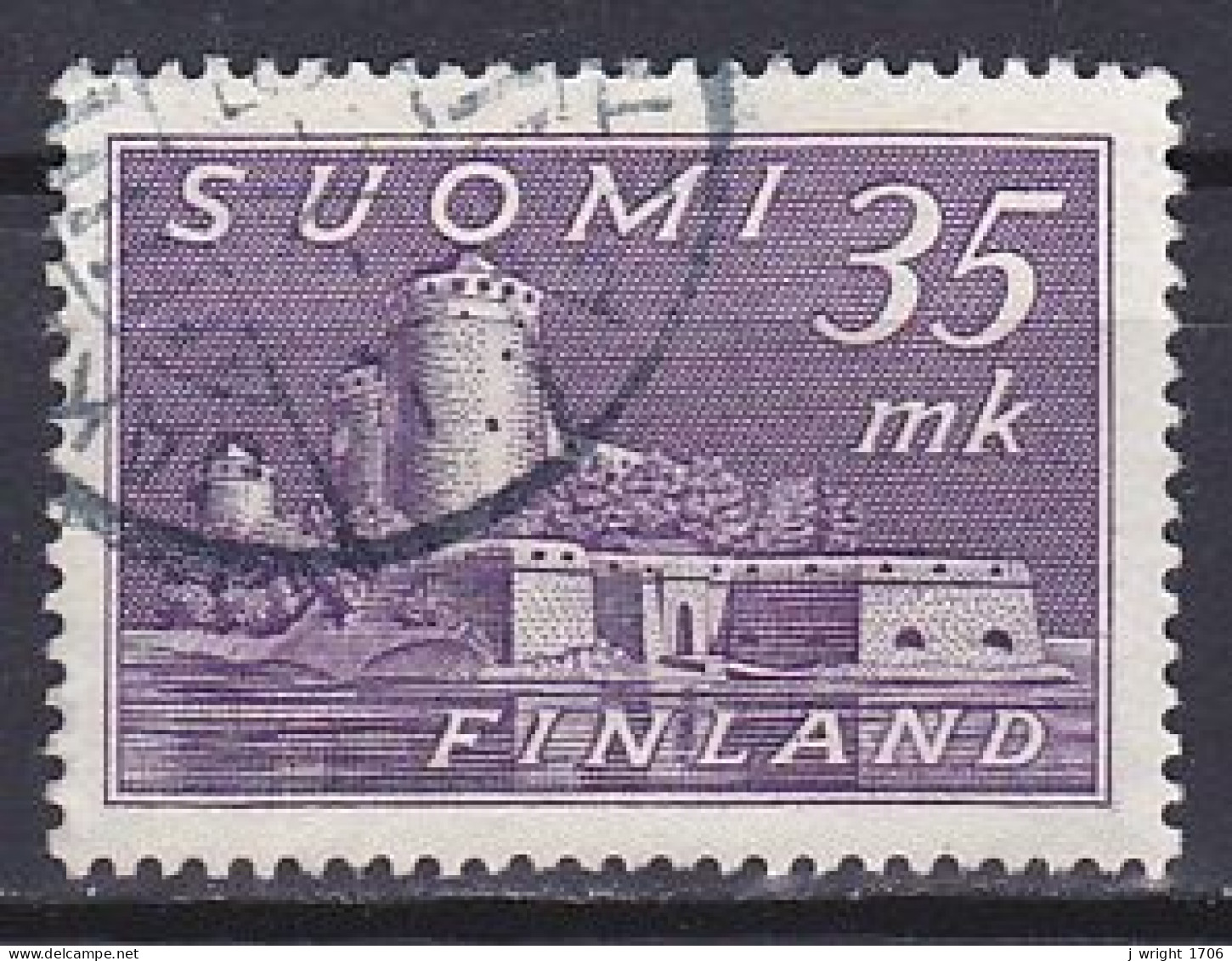 Finland, 1949, Olavinlinna Castle, 35mk, USED - Used Stamps