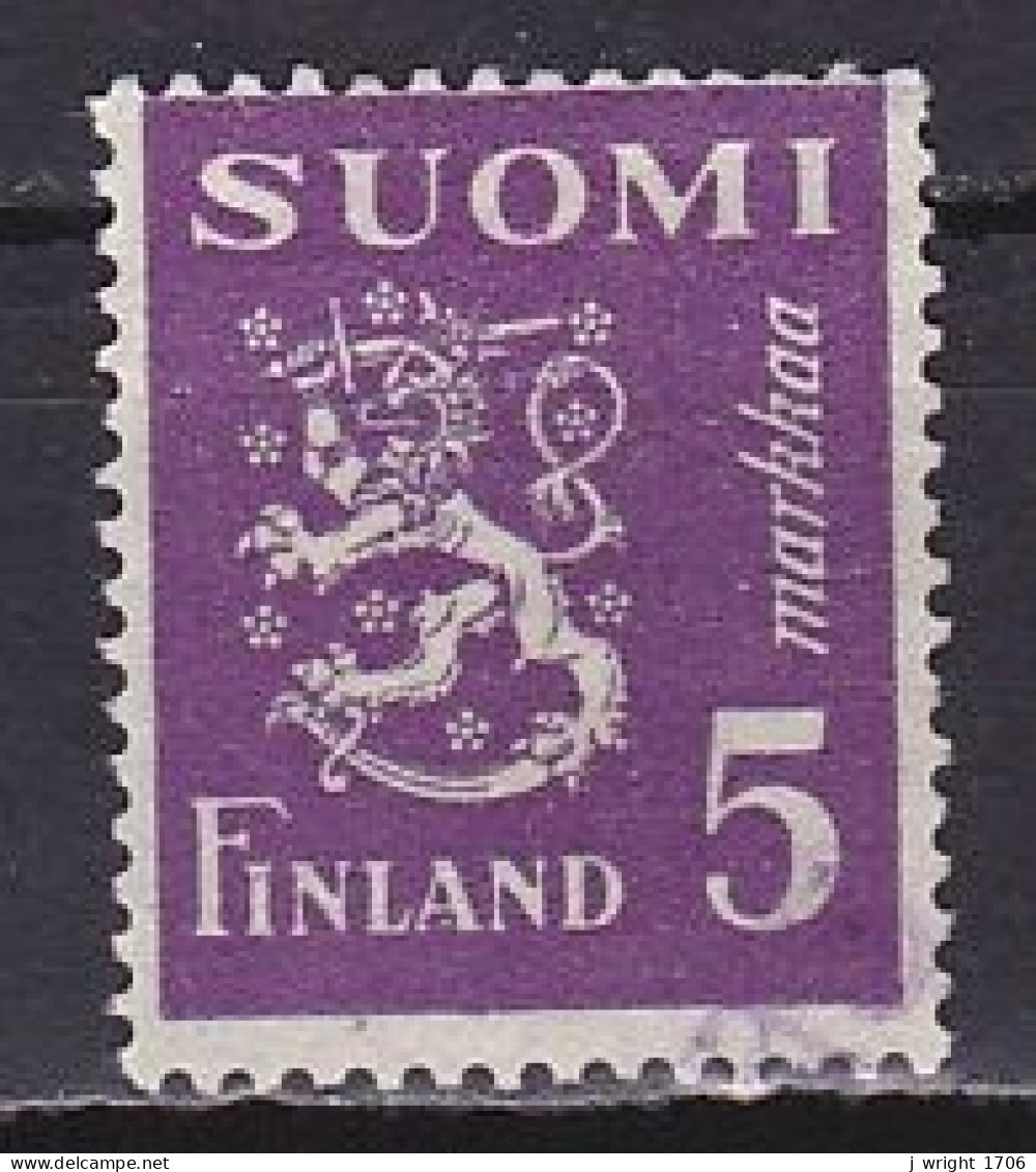 Finland, 1945, Lion, 5mk, USED - Gebruikt